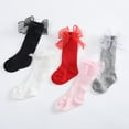 thumbnail image 2 of 5 Pack Newborn Baby Knee High Socks for Girls Toddler Kids Bows Ruffle Princess Sock, 2 of 8