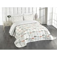 thumbnail image 3 of Ambesonne Mushroom Quilted Bedspread Set 3 Pcs, Retro Food Forest Print, King Size, Multicolor, 3 of 5