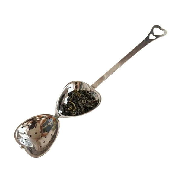 Heart Shape Stainless Steel Tea Infuser Spoon Strainer Steeper Teapot Filter