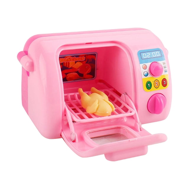 Lipstore Toy Oven Kitchen Play Set Mini Oven Toy Fine Motor Skills Educational Toy Kids