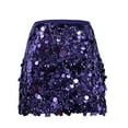thumbnail image 6 of Abomasnow Sparkly Sequin Skirt for Women Summer Elastic Waist Glitter Mini Skirts Night Out Evening Party Cocktail Pencil Skirt, 6 of 9