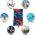 thumbnail image 4 of EUDIDV Absorbent Fine Fiber Double-sided Velvet Beach Towel With Drying And Water Absorption Digital Printing Sun Protection Shawl Swimming Bath Towel Quick Dry, 4 of 6