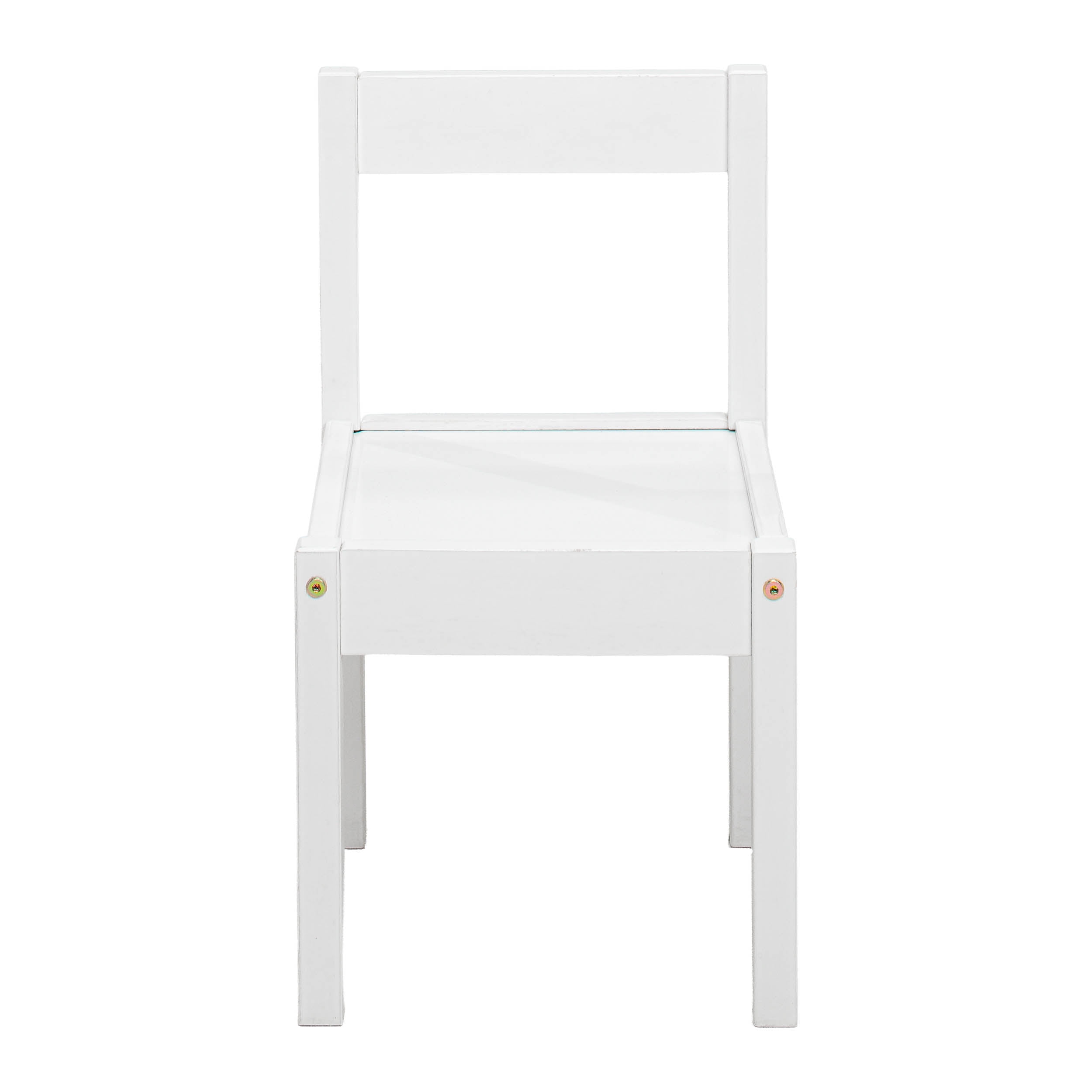 Mainstays Kids 3-Piece Table and Chair Set, White
