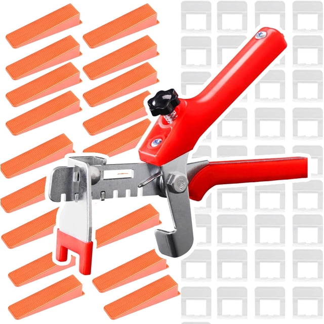 Efficient Ceramic Tile Installation Kit, Flatness Assurance With Reusable Wedges And Disposable Clips For Economical Tile Leveling (3–12 Mm)