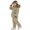 .Khaki, variant on Agkizg Big Girls Clothing Set Snowsuit 2 Piece Thick Puffer Jacket Bib Overalls Winter Gear Set