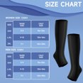 thumbnail image 5 of 2 Pairs Open Toe Zipper Medical Sport Copper Compression Socks With Anti-slip Silicone for Women & Men Circulation 15-20 mmHg is Best Support for Athletic Running Cycling, Nursing, Travel, 5 of 7