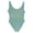 Mint Green #044, variant on Bride Team Swimsuit One-Piece Swimsuit Bride High Waist Backless Swimsuit Party Beachwear, M