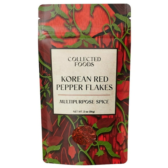 Premium Gochugaru Korean Red JB28 Pepper Flakes from Sun Dried Korean Chili Peppers - 2 oz