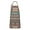 Brown Geometric Triangle, variant on Boho Brown Damask Ethnic Pattern Apron-Garden Aprons for Women with Pockets-Cotton Linen Waterproof Kitchen Cooking Gardening Aprons Adjustable for Kitchen,Cooking,BBQ and Salon 33x27 Inch
