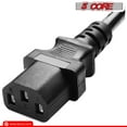 thumbnail image 2 of 6ft Universal Replacement AC Power Cord with C13 Connector - Heavy Duty 18 AWG Copper, UL/CSA/CE Certified for Electronics & Appliances, 2 of 20