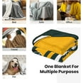thumbnail image 5 of Green Bay Throw Blanket Custom Blanket Personalized Any Name & Number Bed Tapestry Gifts for Men 40"X50", 5 of 6