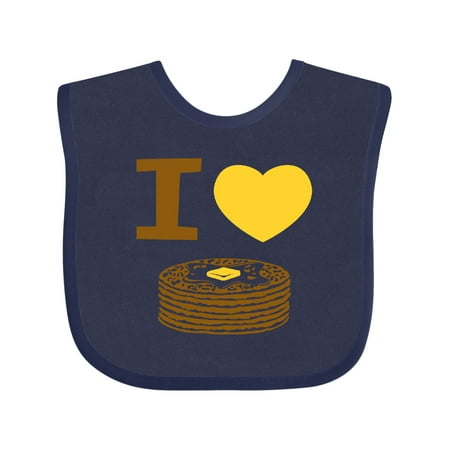 

Inktastic I Love Pancakes Gift Baby Boy or Baby Girl Bib