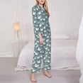 thumbnail image 3 of Goofa Funny Chicken Printed Women’s 2 Piece Pajama Set Super,Pajamas Women's Long Sleeve Sleepwear Soft Button Down Loungewear Pjs Lounge Set Nightwear-Small, 3 of 9