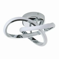 Modern LED Ceiling Light with Circular Rings Design – Dimmable Flush Mount Lighting for Living Room, Kitchen, Bedroom – 18W