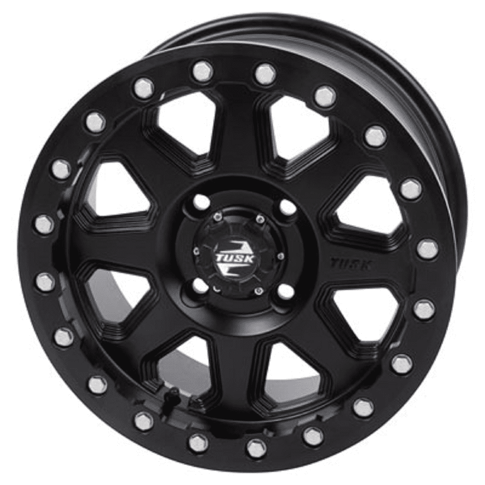 4/156 Uinta Beadlock Wheel 14x7 5.0 + 2.0 Matte Black Compatible With  Polaris RANGER 570 CREW-4 Mid Size 2014-2021