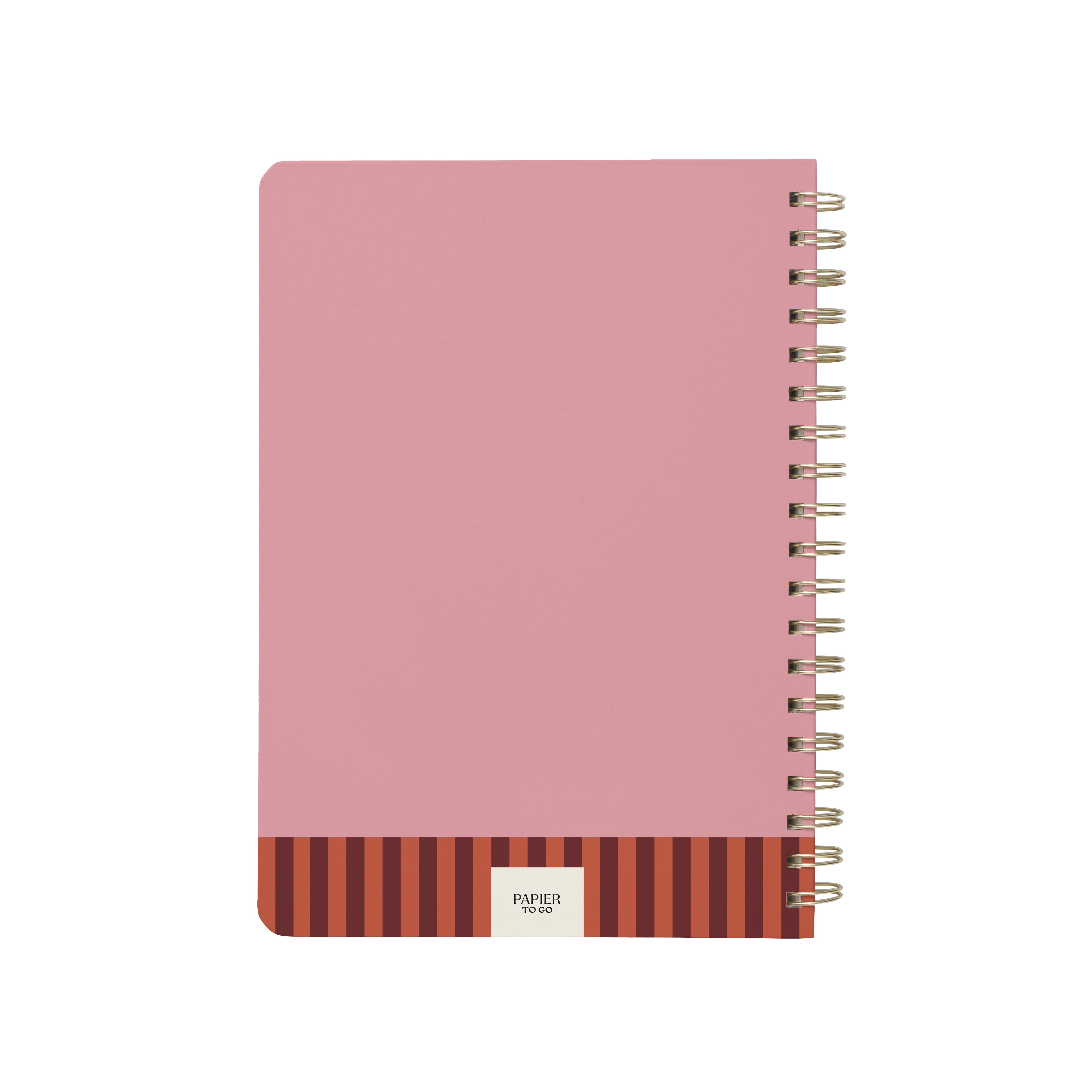 Papier To Go, College Ruled, Lined Notebook, Spiral, Hardcover, B5