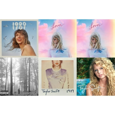 1989 (Taylor's Version) & Lover (Deluxe) (Version 2) & Lover & Folklore (X) & 1989 & Taylor Swift [CD Bundle]