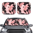 thumbnail image 2 of Fotbe Cute Axolotl Sakura Blossoms A Juego de 2 Piezas de Parasoles para Parabrisas | Bloqueador Solar para Auto | Accesorios Plegables para Protección Solar Interior-Large, 2 of 6