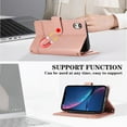 thumbnail image 2 of Compatible with iPhone XR Wallet Case, with Wrist Strap and Crossbody Strap, Make-up Mirror PU Leather Flip Credit Cell Cover Kickstand for iPhone XR Girls Women, Rosegold, 2 of 8