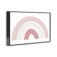 thumbnail image 2 of Stupell Industries Minimalist Pink Rainbow with Speckles Black Framed Giclee Art, 18 x 12, by Emily Navas, 2 of 8