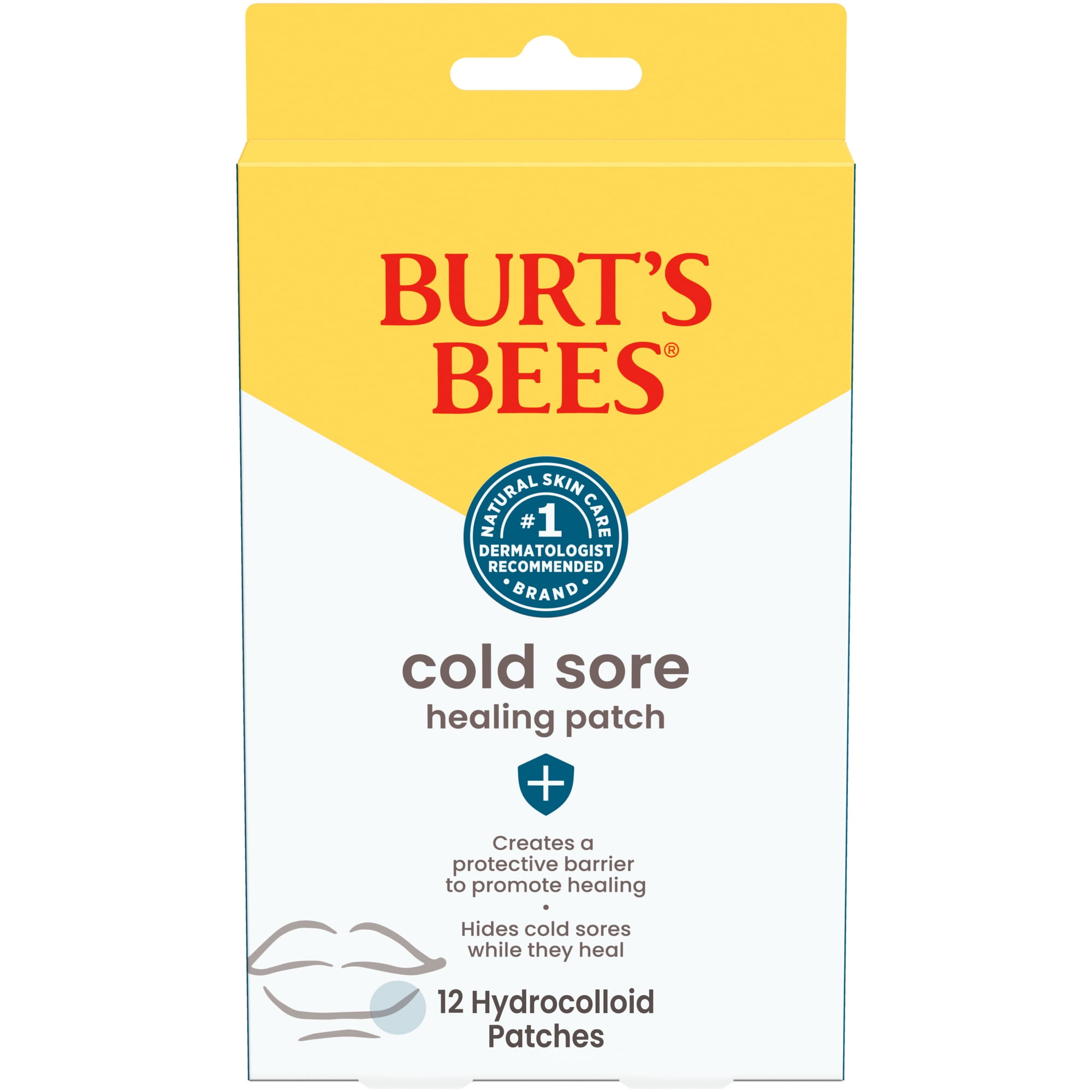Burts Bees Cold Sore Healing Patches - 12 Pack