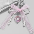 thumbnail image 2 of Pearl Bow Backpack Key Ring Pendant Bag Y2K Delicate Beaded Bag Charm Chain Bag Strap for Crossbody Cute Accessory for Women, 2 of 9
