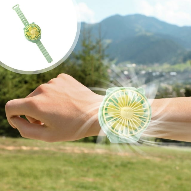 Tranfacy Home and Kitchen,Mini Fan,Battery Version Of The Watch Fan Five Battery Portable Mini Fan Gift Gift