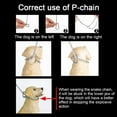 thumbnail image 4 of Chain Dog Choke Collar ,Puppy Metal Snake Chain Slip Collar Choker for Training Walking A, 4 of 5