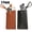 F-2PACK, variant on 4Pack Double Eyeglass Case Glasses Case Squeeze Top with Carrying Strap PU Leather Eyeglasses Pouch Sunglasses Case Cell Phone Purse For Women