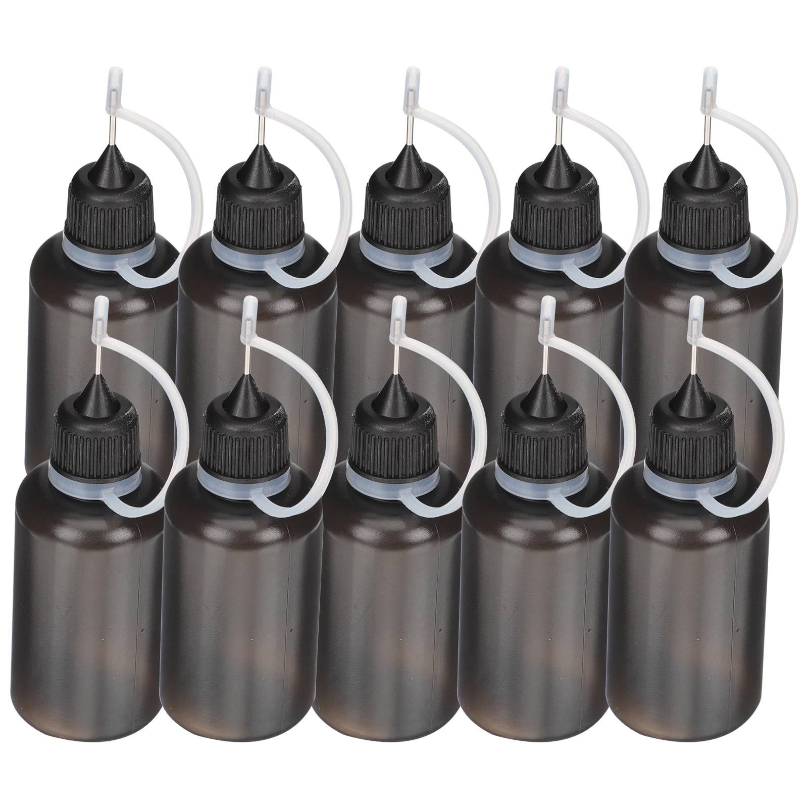HOMEMAXS 20Pcs Machine Oil Bottle Plastic Bottle Steel Nozzle Bottle Glue Storage Bottle Engine