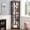 Cherry, variant on Corner Lighted Curio Cabinet - Glass Display for Living Room with Adjustable Shelves & Light - Cherry