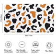 thumbnail image 3 of White and Orange Of Leopard Print Bathroom Rugs Mat,Non Slip Microfiber Bathroom Rug,Rubber Backing,Soft Bathroom Mats for Bathroom Floor,Tub and Shower,17x30in(43x75cm), 3 of 5