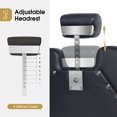 thumbnail image 3 of BarberPub Hydraulic Barber Chair Salon, Faux Leather Beauty Chair Spa Styling Equipment Black 8702, 3 of 8