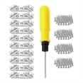 thumbnail image 1 of Conector de Esquina Universal para Muebles de Acero Inoxidable, Soportes Angulares de Metal para Madera con Clavos, Destornillador B, 1 of 5