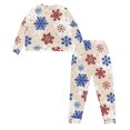 thumbnail image 3 of Tutolipy Christmas Pjs Set for Women Snowflake Printed Sleepwear Crewneck Loungewear Long Sleeve Tops Jogger Pants Pajama Sets, S, 3 of 7