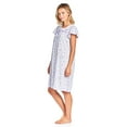 thumbnail image 5 of Casual Nights Women's Short Sleeve Floral And Lace Nightgown, 5 of 6