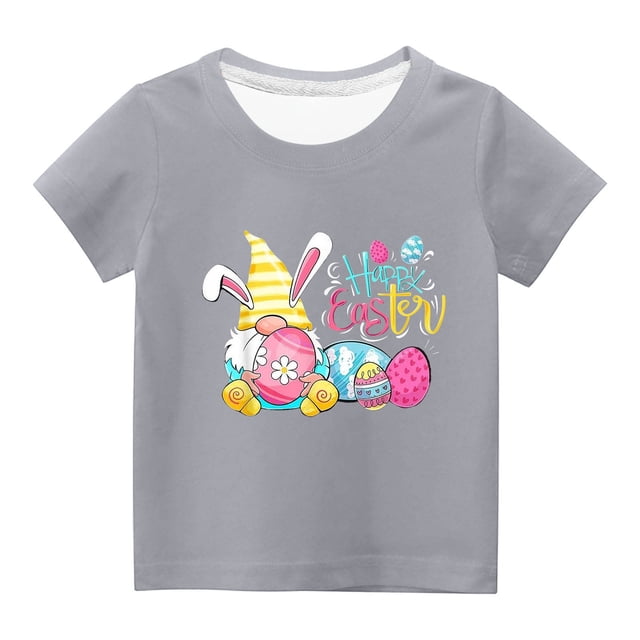 Lolmot Mode Mignon pour Tout-Petits Garçons Filles Col Rond Imprimé Manches Courtes
