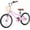 Pastel Pink, variant on Hykolity Kid Cuiser Bike 20 inch for 6-12 Years Old Girls Bicycle with Basket and Kickstand, Tween Retro Style Childrens Bike for Teen Girls, Pink