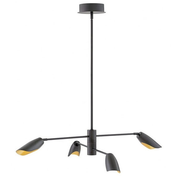 Fredrick Ramond Lighting - Bowery-24W 4 LED Medium Chandelier in Modern