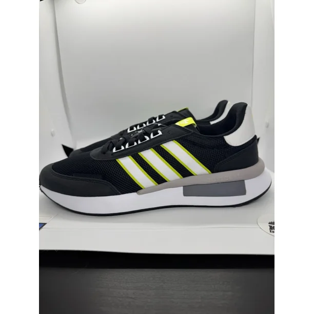 Ad-id-as Retroset Sneaker Black Solar Yellow Mens Size 11 New FW4772