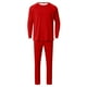 thumbnail image 5 of Conjunto de pijama de manga larga para hombre, blusa de color liso, camisa y pantalones de poliéster, para Navidad, 5 of 5