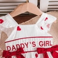 thumbnail image 7 of CAICJ98 Infant Baby Girl Valentines Day Outfits Ruffle Sleeve Heart Tank Tops Shorts Set Newborn Spring Summer Clothes (White,12-18 Months), 7 of 7