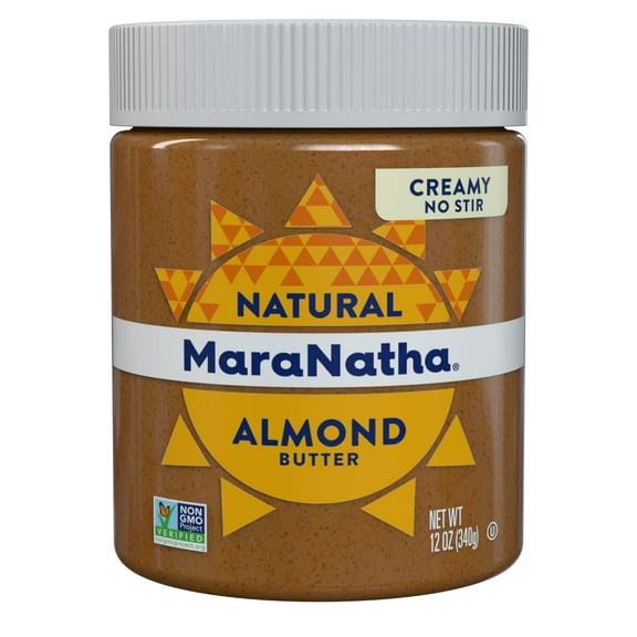 Pack of 6, Maranatha No Stir Creamy Almond Butter, 12 oz