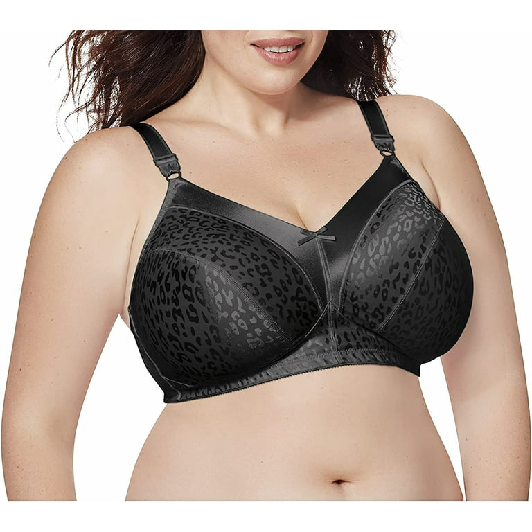 Just My Size Wireless Bra Pack, Full Coverage, Leopard Satin
