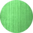 thumbnail image 1 of Ahgly Company Indoor Round Abstract Emerald Green Contemporary Area Rugs, 6' Round, 1 of 4