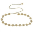 thumbnail image 5 of Zhengup 1Pc Gold Silver Color Rose Chain Belt Women Fashion Metal Thin Shiny Flower Belts Female Jeans Dress Decoration Belt, 5 of 6