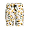 thumbnail image 4 of Gaeub Bee and Flowers Printed Men's Short Pajama Pants, Lightweight Lounge & Sleep Bottoms Keep You Cool - 4X-Large, 4 of 9