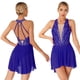 thumbnail image 3 of Malla de gimnasia para mujer, vestido de actuación de ballet lírico, vestidos con purpurina, ropa de baile, patinaje artístico, disfraz de fiesta, 3 of 5
