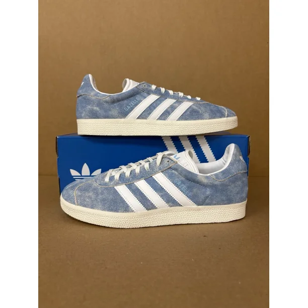 Adi-das Gazelle Sneakers Semi Blue Burst/Footwear White IH9864 Men’s Size 8M