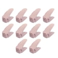 thumbnail image 3 of Organizador de ranuras para zapatos, apilador de zapatos de dos pisos, ahorrador de espacio para sandalias y zapatos planos Rosa, 3 of 9